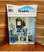 Simplicity Vintage Home Sewing Crafts Kit #8973 1989 Bathroom - $19.99