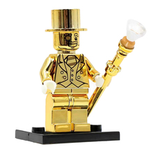 Mr Gold Limited Edition Chrome Golden Lego Compatible Minifigure Bricks Toys - $6.49