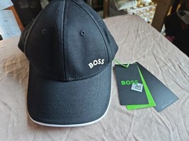 NWT BOSS Cotton-Twill Cap With BOSS logo/branded adjustable closure, Black Color - $34.60