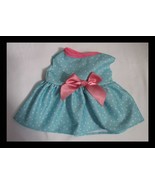 CPK Vintage Blue &amp; White Polka Dot Dress With Pink Trim &amp; Bow - $20.28 CAD