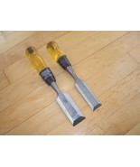 Vintage Stanley 1 -1/4” Contractor Grade Wood Chisel (16-909) &amp; #60 Chisel - $150.63 MXN