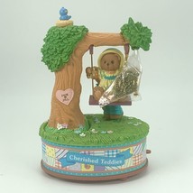 Cherished Teddies Music Box Tree Swing Teddy Bears PIcnic Enesco Vintage... - $24.95