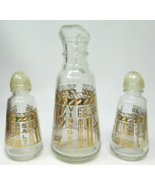 Salt Pepper Shakers Agrarian Table Vinegar Pitcher Vintage 1970s Glass G... - £12.07 GBP