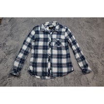 Rails Shirt Women Small Flannel Plaid Long Sleeve Button Up Casual Blue Green - £14.54 GBP