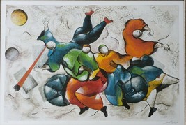 Signed David Schluss - Dancing With Music - Artist Proof Serigraph Art Print - - £2,338.44 GBP