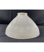 Vintage 10&quot; Waffle Lamp Shade Milk Glass Table Pendant Torchiere Floor C... - $619.70 MXN