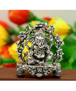 925 sterling silver Ganesha statue sculpture figurine, puja article  art175 - $4,012.89 MXN