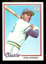 Milwaukee Brewers Von Joshua 1978 Topps # 108 ex/nm - $0.50