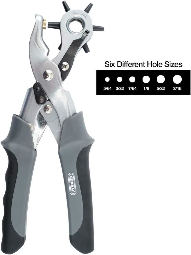 General Tools Revolving Punch Pliers 73 - 6 Multi-Hole Sizes, Hobbies &amp; ... - $24.99