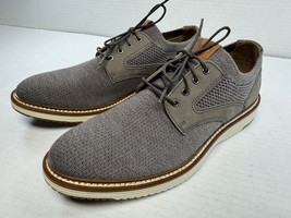Johnston &amp; Murphy Men&#39;s Upton Knit Plain Toe Gray Knit 10.5 M US - $48.50
