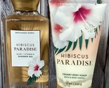 Bath &amp; Body Works Shower Gel &amp; Creamy Body Scrub - Hibiscus Paradise - $... - £15.45 GBP