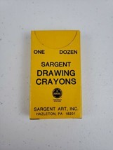 Vintage NOS SARGENT ART Drawing Crayons Black 1 One Dozen Non Toxic - £7.99 GBP