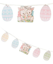 Bethany Lowe Easter Spring &quot;Sweet Bunnies Garland&quot; TP5243 - £23.91 GBP