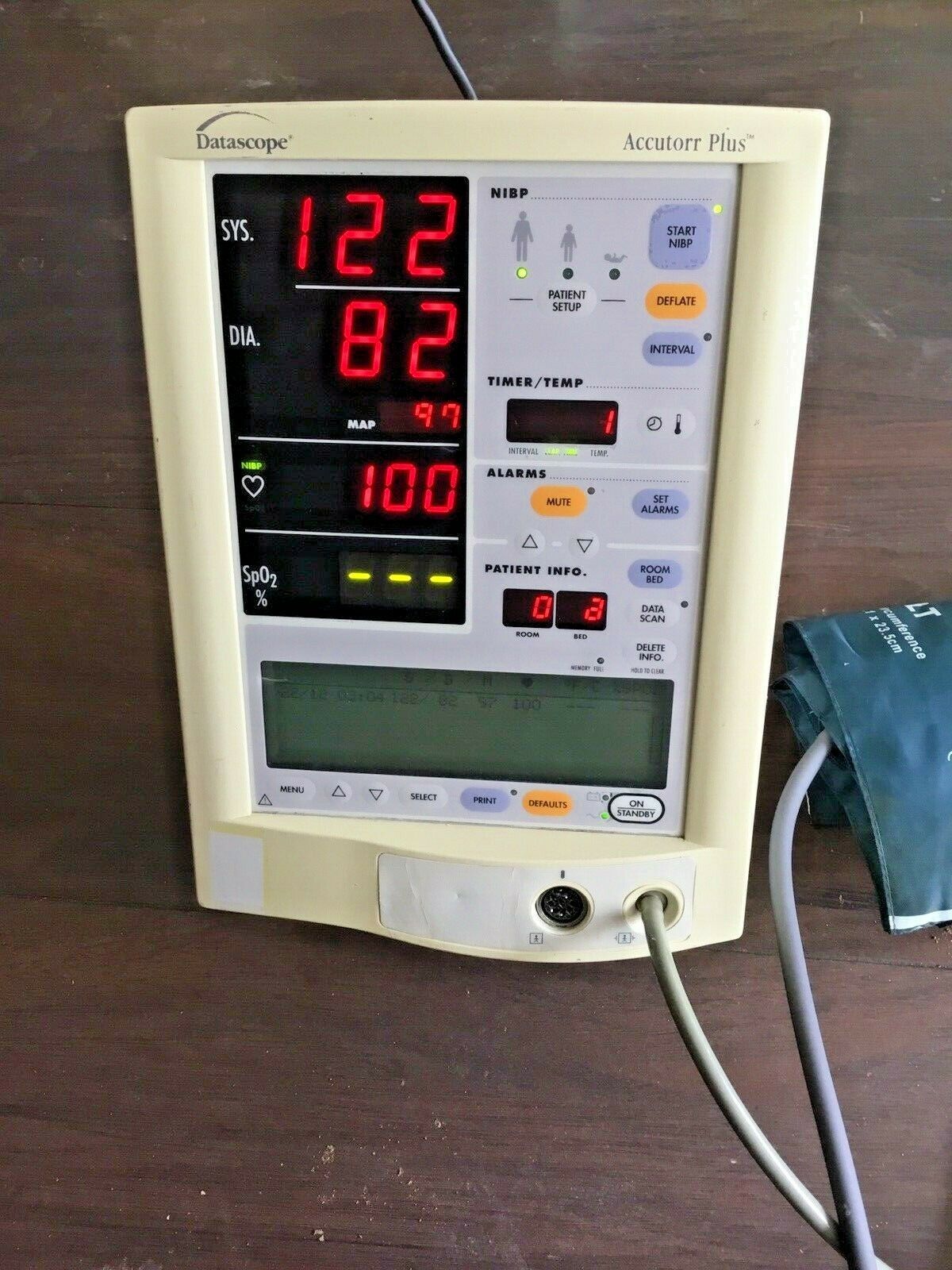 DATASCOPE ACCUTOR PLUS  Blood Pressure  Machine Welch Allyn adult  cuff ... - $335.95