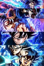 Goku Ultra Instinct Collage Poster | Framed Art | Dragon Ball Super | NEW - £15.79 GBP
