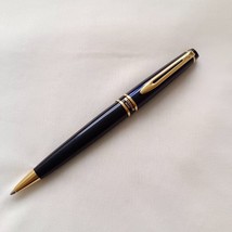 Waterman Expert Navy Blue Ball Pen with Gold Trim - $125.77