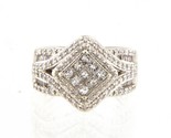 Diamond Women&#39;s Cluster ring 14kt White Gold 394240 - £642.61 GBP