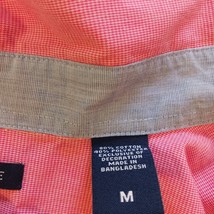 Chaps Button Down Shirt Men’s Size Medium Fuschia Short Sleeve Easy Care image 4
