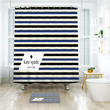 Kate Spade 15 Shower Curtain Bath Mat Bathroom Waterproof Decorative - £18.37 GBP+