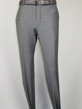 Men Suit BERLUSCONI Turkey Italian Wool 180's Glenn Plaid K230-12 Gray Blue image 9