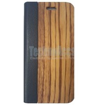 Zebra Wood + Leather Wallet Flip Case For Samsung S8 Plus - £4.68 GBP