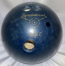 Ebonite Gyro I Bowling Ball Dark Blue Sparkle 15 lbs 9 oz Drilled Gyro-B... - £77.84 GBP