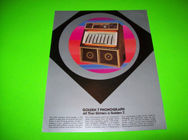 GOLDEN 7 R-87 ROWE 1983 ORIGINAL NOS JUKEBOX PHONOGRAPH SALES FLYER Vintage - £15.43 GBP