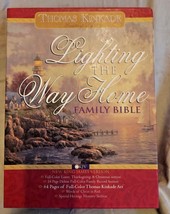 Thomas Kinkade Lighting the Way Home Family Bible New King James Version - £55.84 GBP