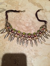 dramatic beaded necklace - £19.66 GBP