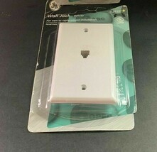GENERAL ELECTRIC (GE) WALL JACK - WHITE (NEW) TL26197 Lot Of 2 B1 - $7.85