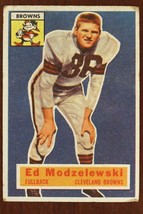 Vintage Football Card 1956 Topps #117 Ed Modzelewski Fullback Cleveland Browns - £8.63 GBP