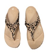 Crocs Kadee II Leopard Beige Women Leopard Flip Flop  Comfy Light Size 10 W - €20,39 EUR
