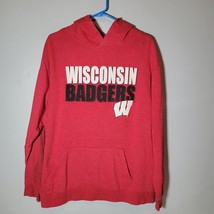 Wisconsin Badgers Mens Hoodie XL Sweatshirt Red - £12.60 GBP