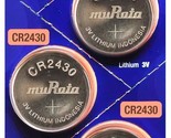 Murata CR2430 Battery DL2430 ECR2430 3V Lithium Coin Cell (10 Batteries) - £3.90 GBP+