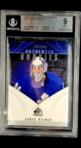 2009 SP Game Used Edition Authentic Rookies #157  James Reimer /699 BGS 9 POP 3 - £18.60 GBP