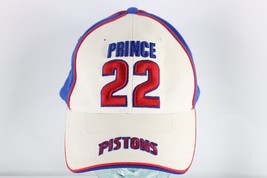 Vintage NBA Detroit Pistons Basketball Tayshaun Prince Spell Out Hat Cap White - $39.55