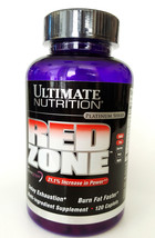 ULTIMATE NUTRITION RED ZONE 120 capsules fat burner loss weight diet sli... - $35.02