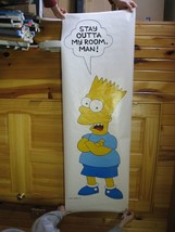 Bart Simpson Poster Stay Outta My Room The Simpsons Door - £71.15 GBP