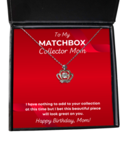 Necklace Birthday Present For Matchbox Collector Mom - Jewelry Crown Pendant  - £39.27 GBP