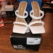 Fashion Nova - Wishing &amp; Waiting heels - White Size 9, worn once, 4&quot; heels - £15.12 GBP