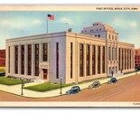 Post Office Sioux City Iowa IA Linen Postcard F21 - $1.93