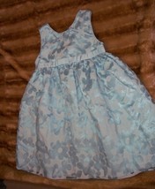 YOUNGLAND 48 MONTH BABY GIRL BLUE &amp; WHITE BOW DRESS - $14.99