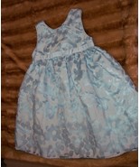 YOUNGLAND 48 MONTH BABY GIRL BLUE &amp; WHITE BOW DRESS - $20.50 CAD