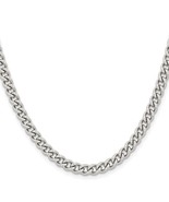 Chisel Stainless Steel Polished 5.3mm Round Curb 20 inch Chain - $31.34