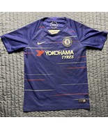 Nike Chelsea FC 2017-2018 Soccer Fútbol Home Jersey Youth Size Medium Blue - $16.00