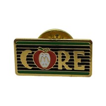 McDonald’s Apple Core Golden Arches Employee Crew Enamel Lapel Hat Pin - £4.47 GBP