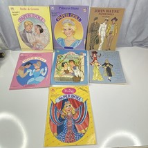Lot of 7 Vintage Paper Dolls Disney Princesses, Miss Piggy, Princess Dia... - $88.50