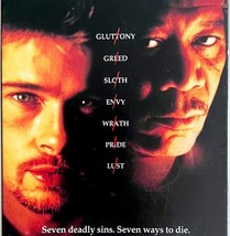 Seven Vintage VHS 1996 Thriller Serial Killer Freeman Pitt VHSBX9 - $19.99