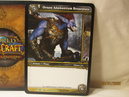 2007 World Warcraft TCG Dark Portal card #259/319: Ornate Adamantium Breastplate - £1.18 GBP