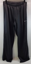 D) Nike Straight Leg Loose Fit Polyester Training Workout Pants Large Black - £15.57 GBP